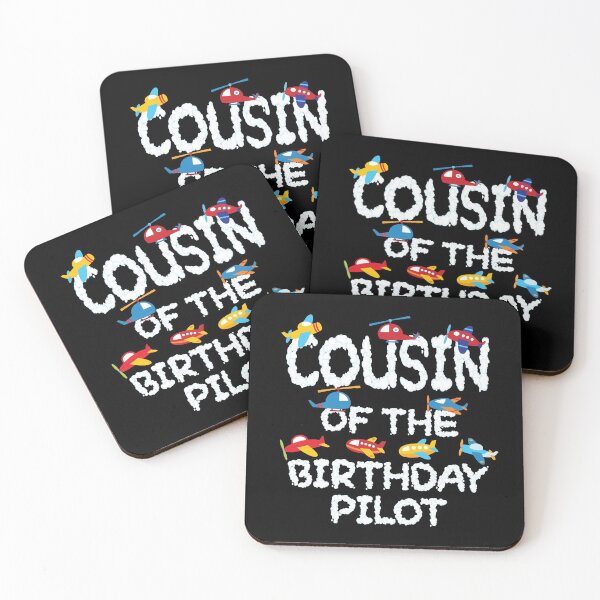 Item preview, Cousin Of The Birthday Pilot Kid Aviator B-day Party design designed and sold by Grabitees.