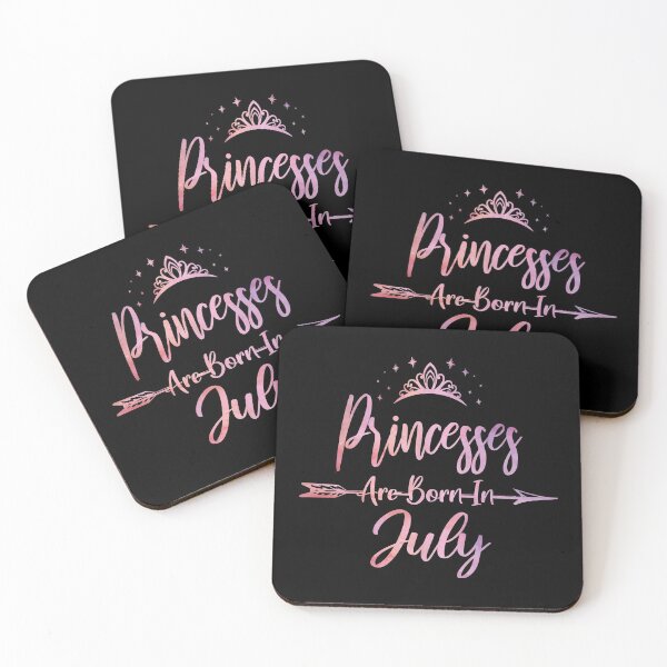 Item preview, Princesses Are Born In July Cute Girls Birthday Party graphic designed and sold by Grabitees.