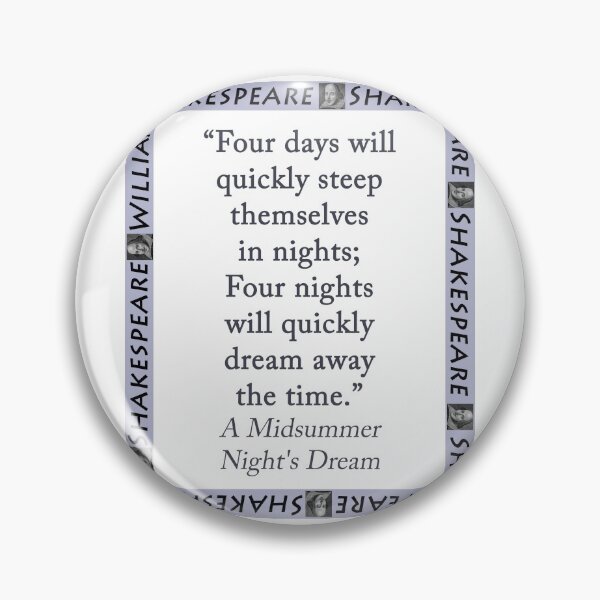 Item preview, Four Days Will Quickly - Shakespeare designed and sold by CrankyOldDude.