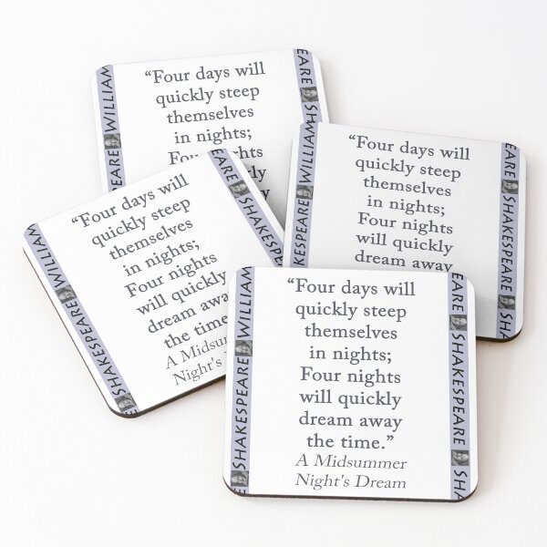 Item preview, Four Days Will Quickly - Shakespeare designed and sold by CrankyOldDude.
