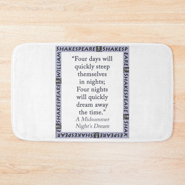 Item preview, Four Days Will Quickly - Shakespeare designed and sold by CrankyOldDude.