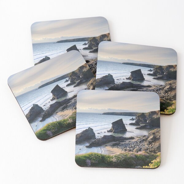 Item preview, Thift and Kidney Vetch above Bedruthan Steps designed and sold by bitm2007.