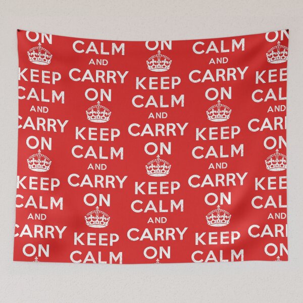Item preview, Keep Calm And Carry On (Vintage Original Design) designed and sold by siggyspatsky.