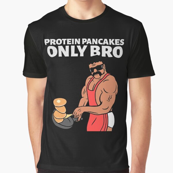 Gym bro Protein pancakes only | Kids T-Shirt