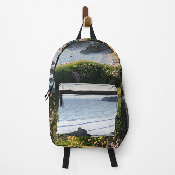 Item preview, Spring flowers above Bedruthan Beach designed and sold by bitm2007.
