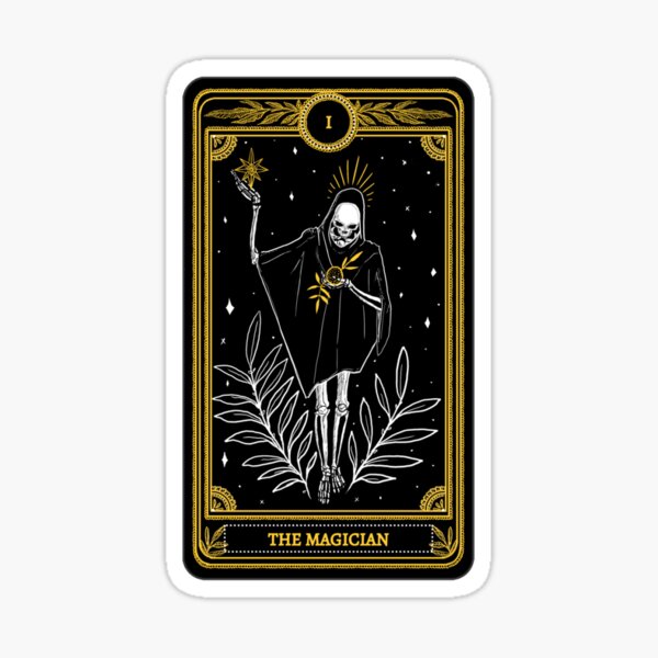 Item preview, Black and Gold "The Magician" Tarot Card  designed and sold by erinoxy03.