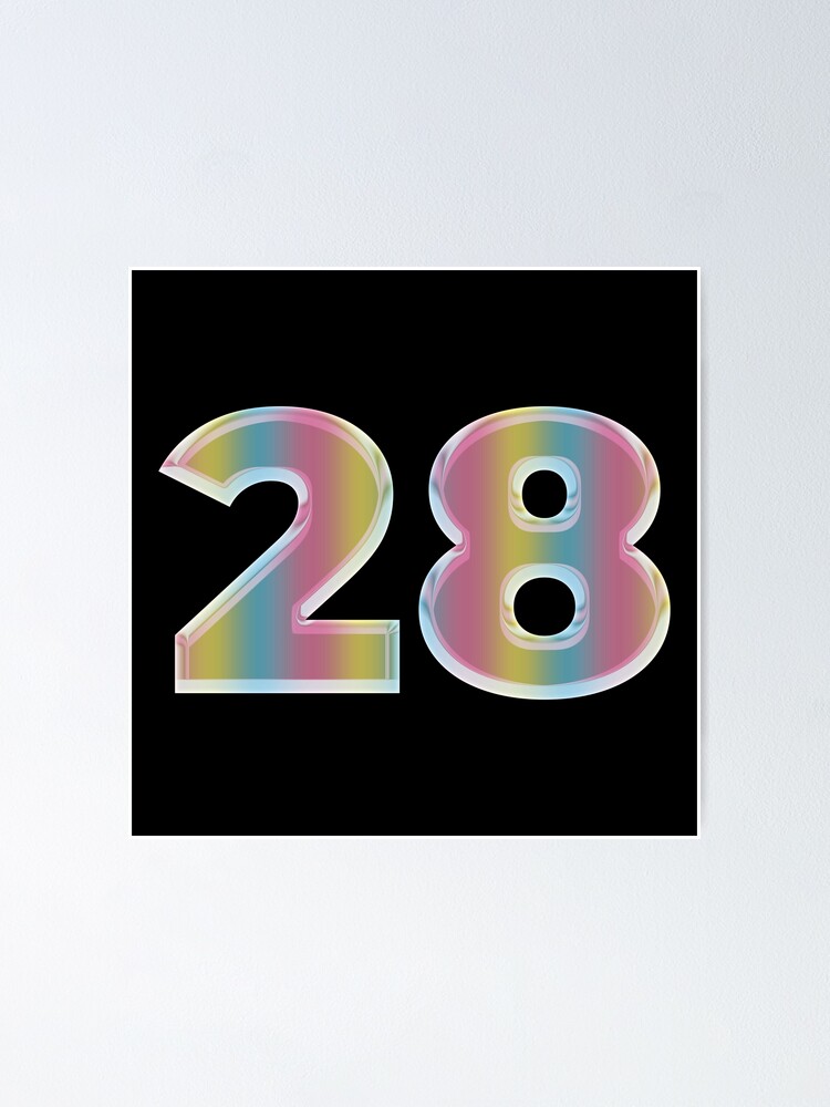 Download 28 Larry Stylinson Number In Holo Chrome Poster By Chiiliishote Redbubble