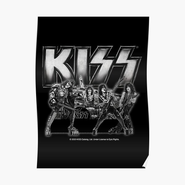 "KISS (Chrome Design)" Poster for Sale by HawkstoneDesign Redbubble