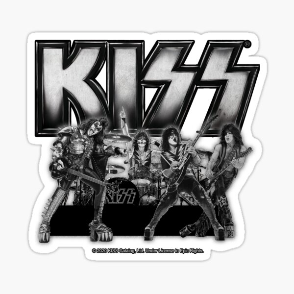 KISS (Chrome Design) Sticker