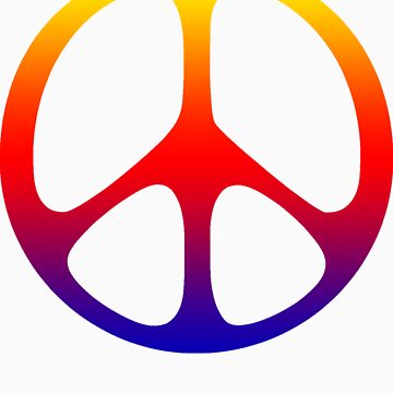 Artwork thumbnail, Peace Symbol T-Shirt by mindofpeace
