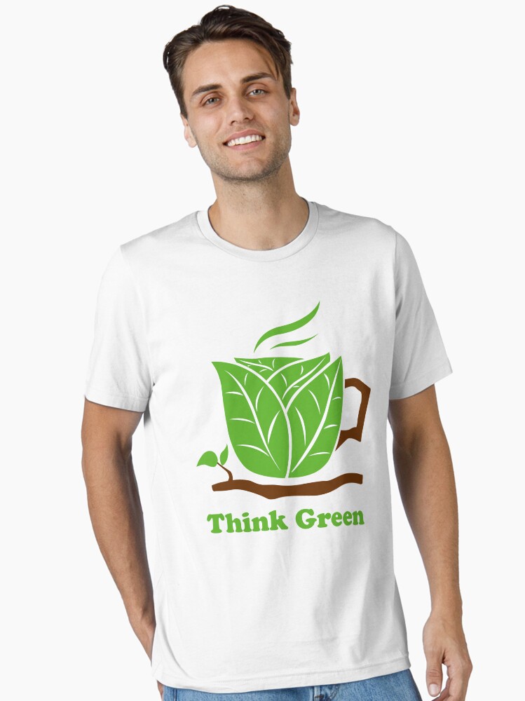 Thumbnail 2 of 7, Essential T-Shirt, Think Green T-Shirt designed and sold by mindofpeace.