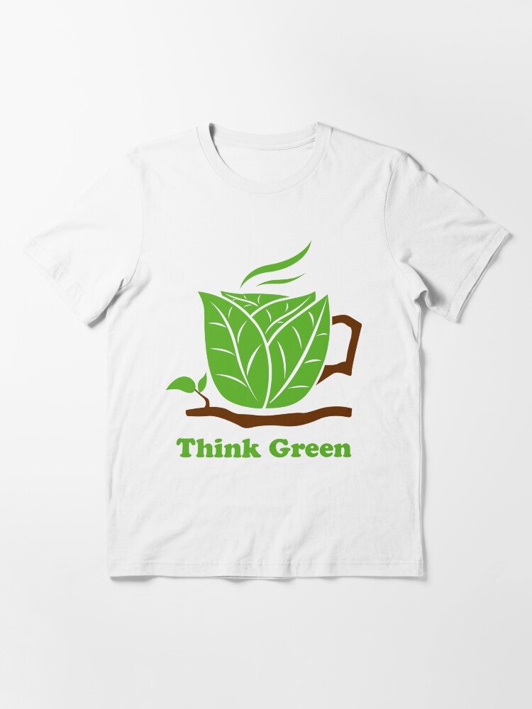 Thumbnail 3 of 7, Essential T-Shirt, Think Green T-Shirt designed and sold by mindofpeace.