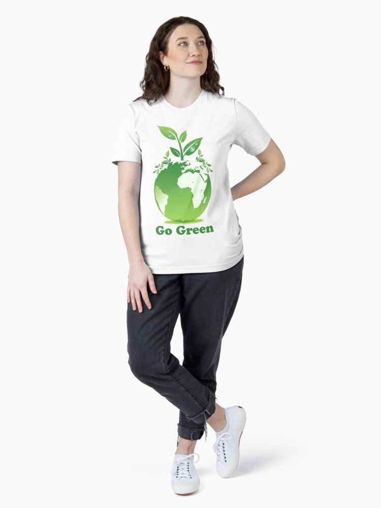 Thumbnail 4 of 7, Essential T-Shirt, Go Green T-Shirt designed and sold by mindofpeace.