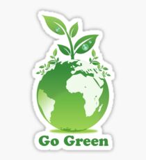 Go Green T-Shirt Sticker