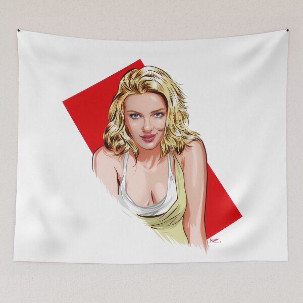 Item preview, Scarlett Johansson - An illustration by Paul Cemmick designed and sold by TIGERDAVER.