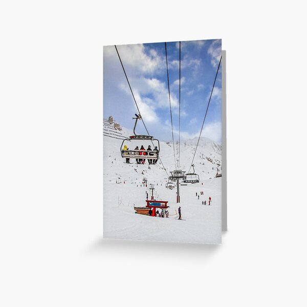 Ski Lift Greeting Card