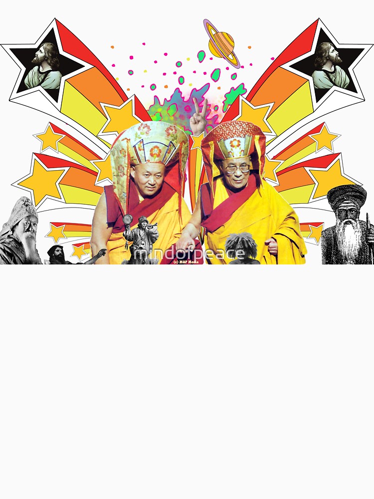 Thumbnail 7 of 7, Essential T-Shirt, Dali Lama Spiritual Unity T-Shirt designed and sold by mindofpeace.