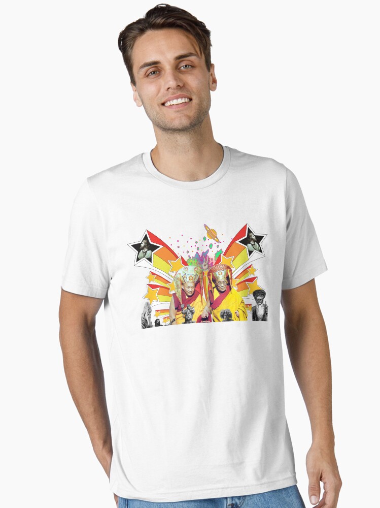 Thumbnail 2 of 7, Essential T-Shirt, Dali Lama Spiritual Unity T-Shirt designed and sold by mindofpeace.