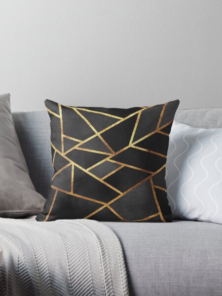 Item preview, Black Gold Stone Geometric designed and sold by themadesigns.