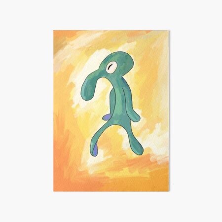 Item preview, Bold and Brash Squidward painting Spongebob designed and sold by thebcarts.