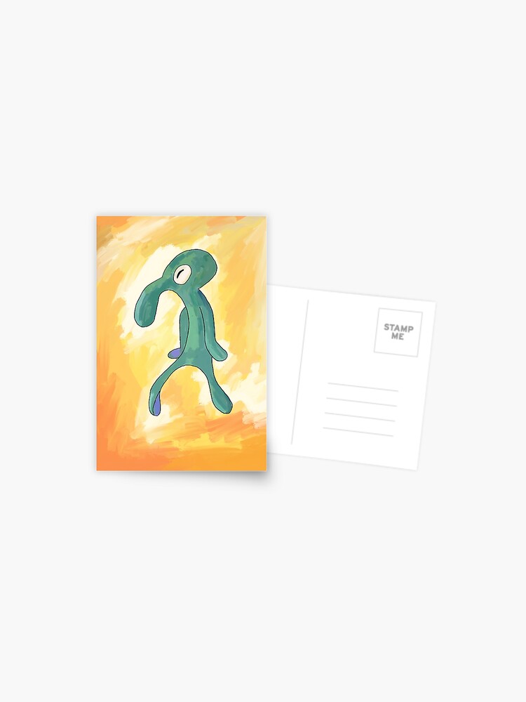 Bold and Brash Squidward painting Spongebob