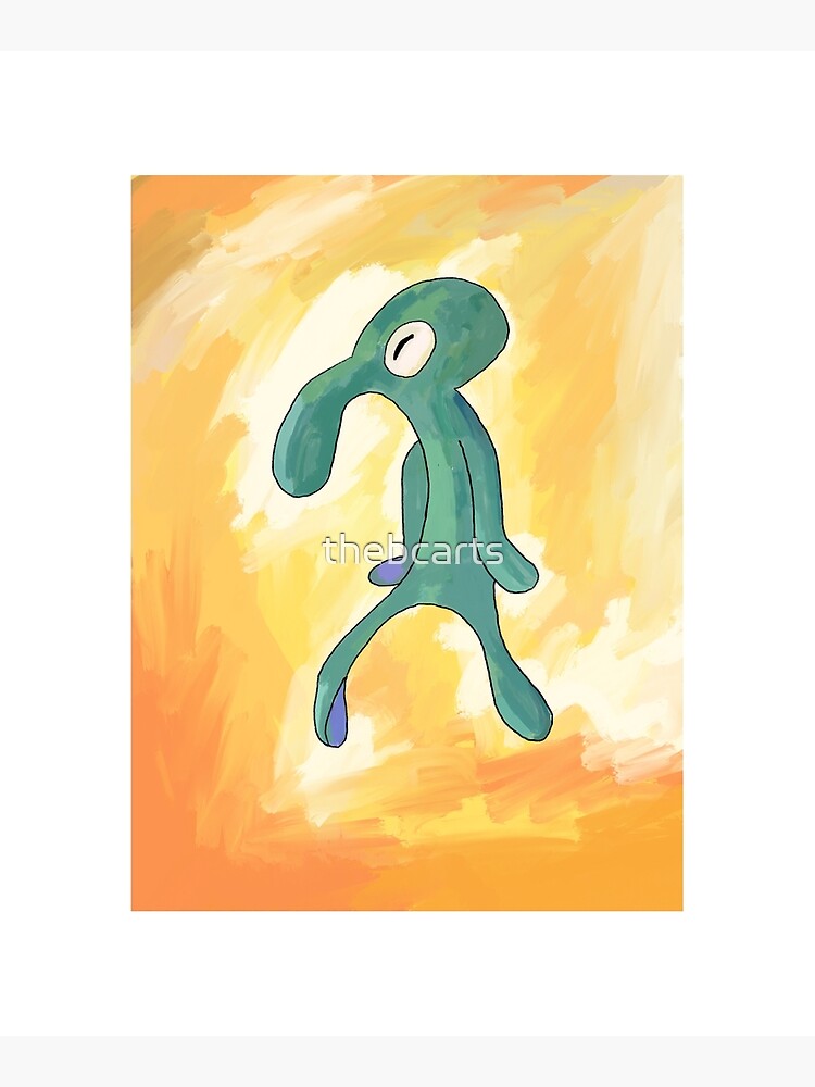 Bold and Brash Squidward painting Spongebob