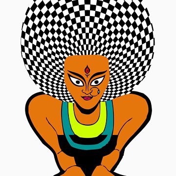 Artwork thumbnail, Psychedelic Desi Indian T-Shirt by mindofpeace