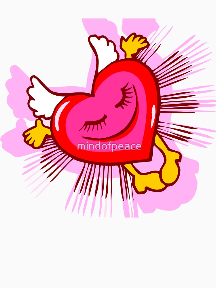 Love Heart T-Shirt by mindofpeace
