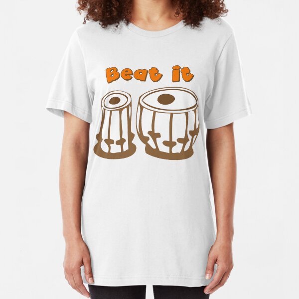 Tabla Drum Beat It T-Shirt Slim Fit T-Shirt