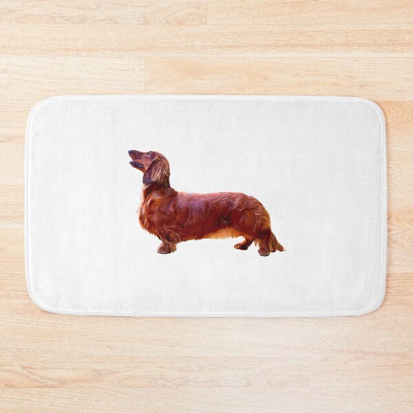 Item preview, Dachshund Long Haired Mini Shaded Red Dog  designed and sold by ElegantCat.