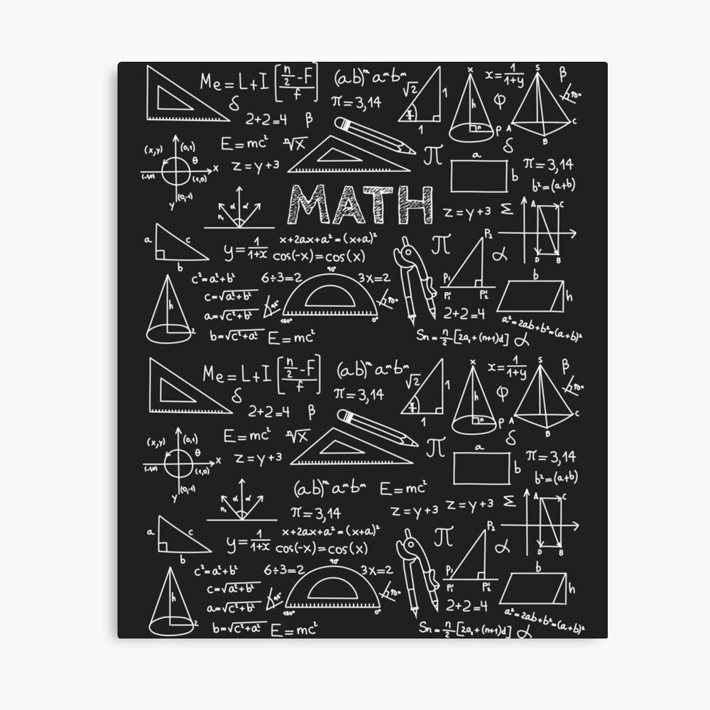 I Love Math Funny Math Nerd Cool Poster By Yassine Redbubble