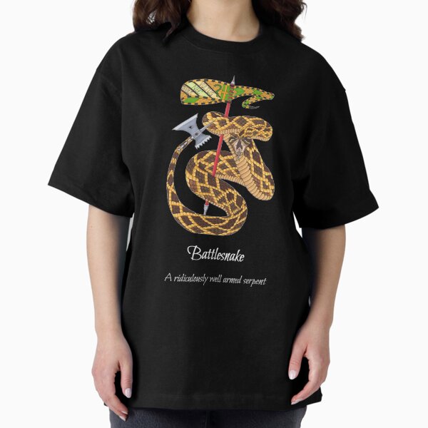 Battlesnake (White Text) Oversized T-Shirt