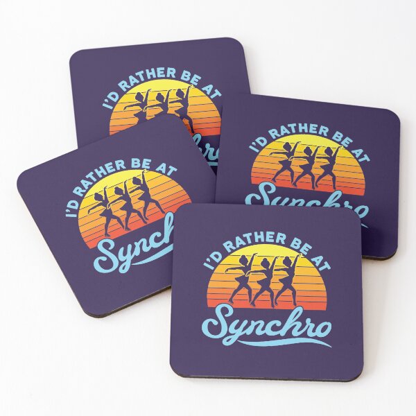 Item preview, Synchronized Skating Skater Retro I'd Rather Be At Synchro designed and sold by jaygo.