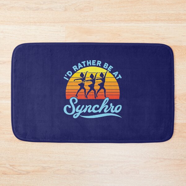 Item preview, Synchronized Skating Skater Retro I'd Rather Be At Synchro designed and sold by jaygo.