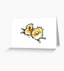 Cute Cream Pomeranian Greeting Card