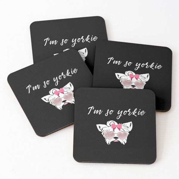 Item preview, I'm So Yorkie, Yorkie Mom, Yorkshire Terrier, Yorkie Gifts, Yorkie Daddy, Mother Tees, Cute Illustration, Teacup Yorky, Pink Color designed and sold by Annona-.