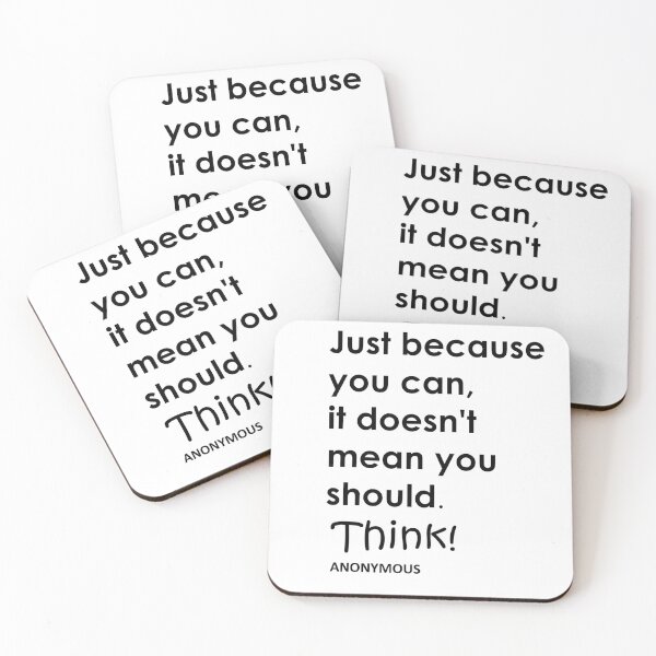 Item preview, Just because you can designed and sold by Cameraflower.
