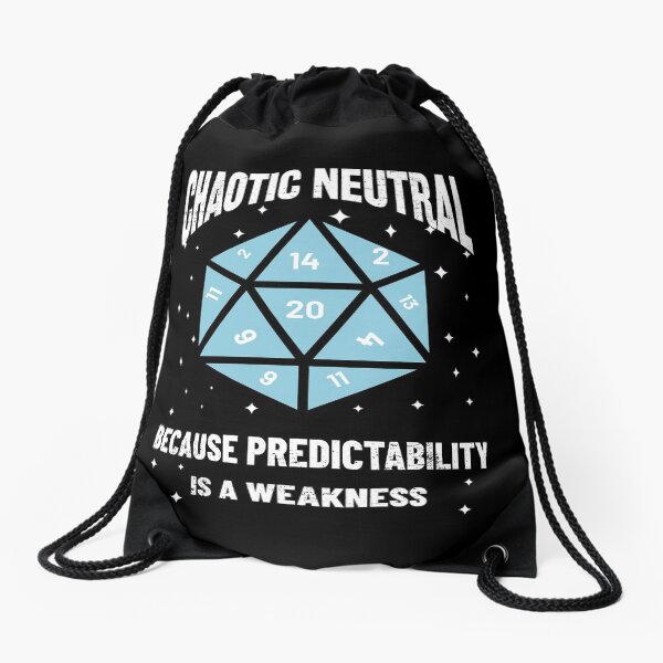Chaotic Neutral Drawstring Bag