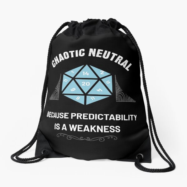 Chaotic Neutral Drawstring Bag