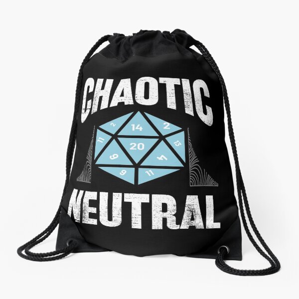 Chaotic Neutral Drawstring Bag