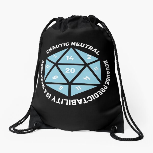 Chaotic Neutral Drawstring Bag