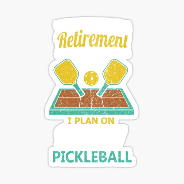 Item preview, Retirement Plan Playing Pickleball Paddleball designed and sold by haselshirt.