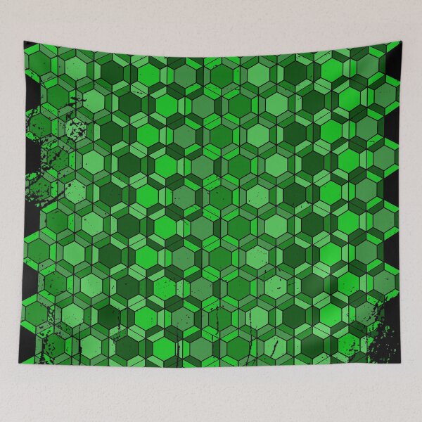 Item preview, Green hectagon pattern designed and sold by jc007.