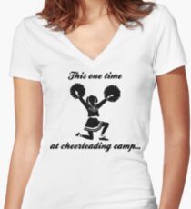 Cheerleading Camp Women's Fitted V-Neck T-Shirt