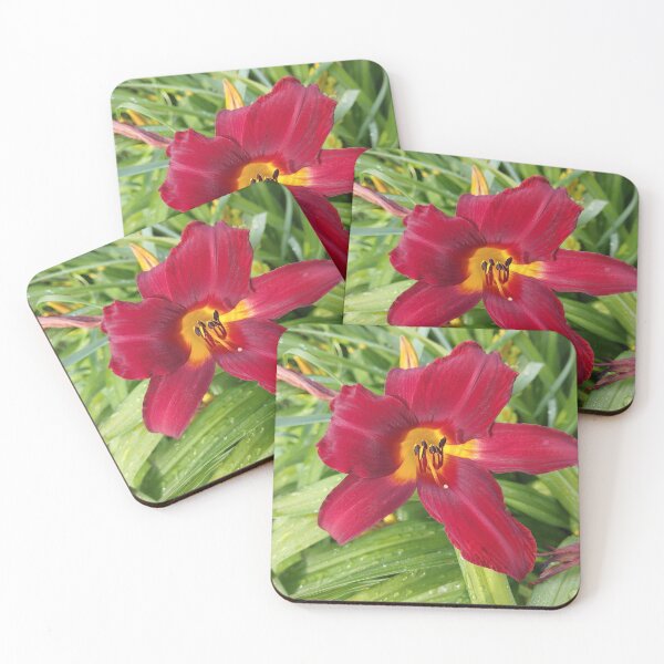 Item preview, Red day lily designed and sold by Drgnfly4free.