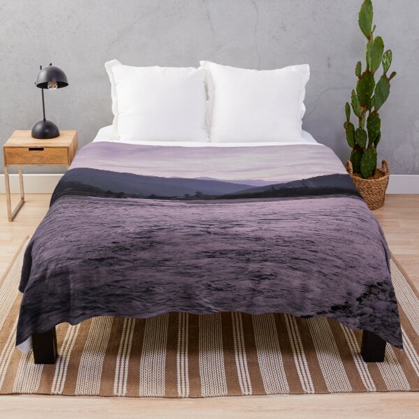 Item preview, Mountain river bank evening sky designed and sold by PrakritiPrints.