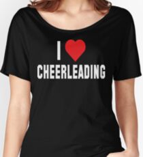 I Love Cheerleading Dark Women's Relaxed Fit T-Shirt