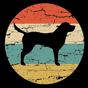 Imagen de la obra Black Labrador  Vintage Retro de rafaeltto