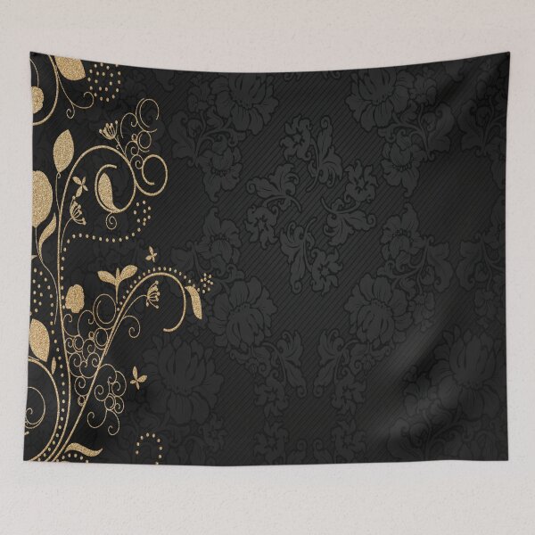 Item preview, Gold-black floral designed and sold by Pegasus00.