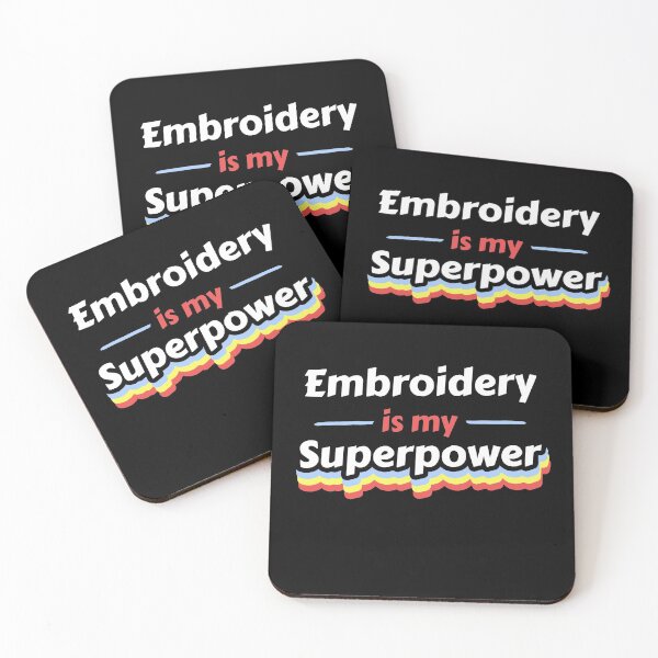 Item preview, Embroidery is my Superpower designed and sold by razvigod.